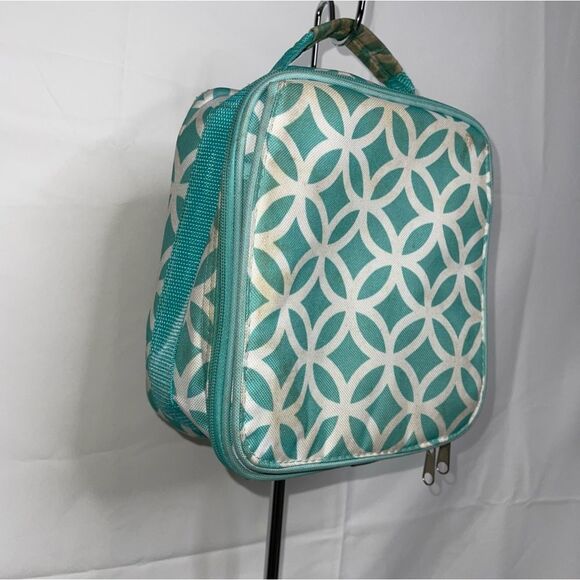 The Children's Place Girl's Teal Print Cooler Insulated Lunch Bag 8”x 9” - Picture 9 of 11